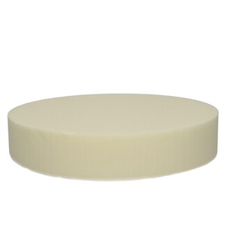 4A Oasis Kleur Cake | Kleur: Ivoorkleurig | Diameter 25 centimeter | Hoogte 5 centimeter | Per 2 cakes