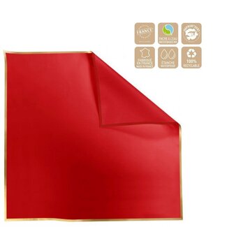 4A Foil Sheet “Cachotier” | Colour: Red | Width 70 centimeter | Length 70 centimeter | Per 100 sheets