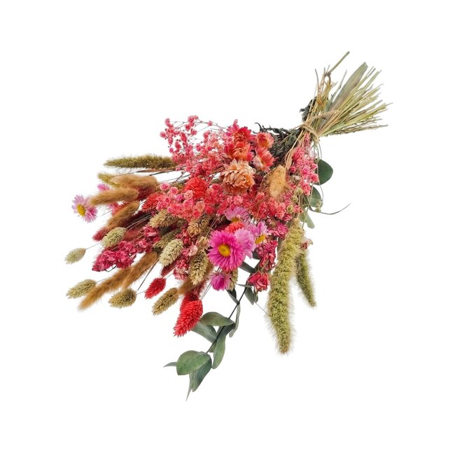Bouquet Dried Flowers "Cute Pink" | Colour: Mixed Colours | Length ± 50 centimeter | Per bouquet