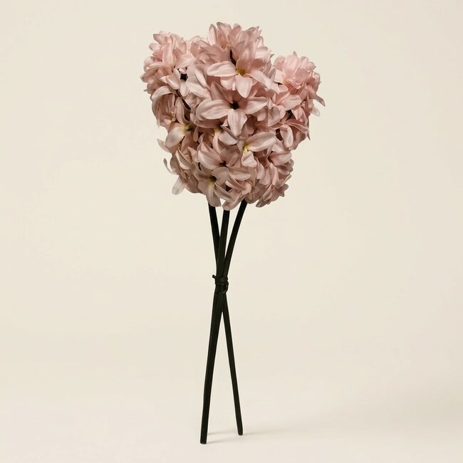 Hyazinthe Kunstblume | Farbe: Rosa | Länge ± 40 centimeter | 3 Stiele pro Bund | Pro Bund