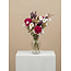 Bouquet de fleurs séchées Rosewood Pink | Longueur ± 50 centimètres | Avec des roses artificielles rose foncé