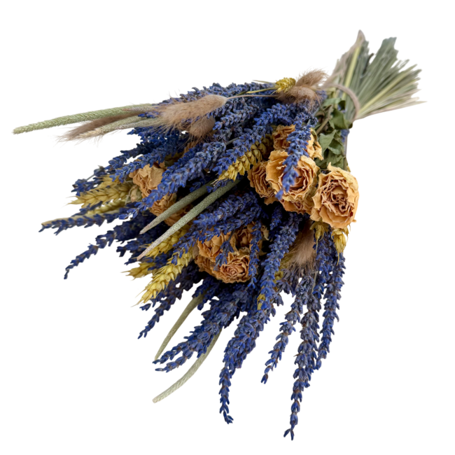 Bouquet of dried flowers Fantasy Lilac | Length ± 35 centimetres | With various colours of dried flowers