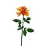 Dahlia Fleur artificielle | Couleur: Jaune orangé | Longueur ± 70 centimeter | Par pièce