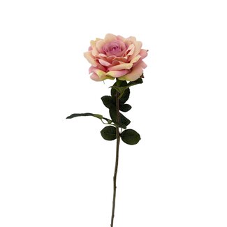 Arti Flora Rose Artificial Flower | Colour: Light pink | Roses artificial flowers | Length ± 70 centimetre | Per piece
