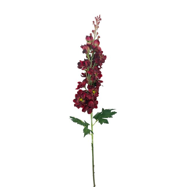 Rittersporn Kunstblume | Farbe: Rot | Delphinium Kunstblumen | Länge ± 70 centimeter | Pro Stück