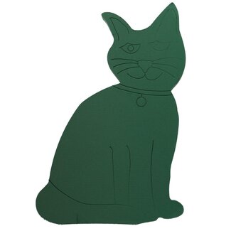 4A Oasis Steekschuim “Kat” | Kleur: Groen | Hoogte 39 centimeter | Breedte 59 centimeter | Per kat