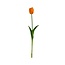 Tulp Kunstbloem | Kleur: Oranje | Tulipa kunstbloemen | Lengte ± 45 centimeter | Per stuk