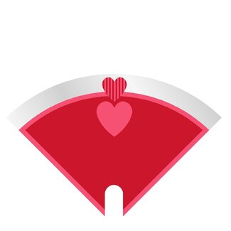 4A Bloemenhoes “Moon Esmé” PCR | Kleur: Rood | Lengte 30 centimeter | Breedte 30 centimeter | Per 50 hoezen