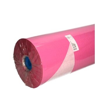 4A Papier op rol | Kleur: Donkerroze Wit | Breedte 50 centimeter | 50 gram/m2 | Gewicht 10 kilo | Per rol
