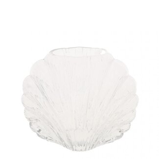 4A Glass Shell Vase “Maritime” | Colour: Transparent | Height 20 centimeter | Width 9.5 centimeter | Length 16.5 centimeter | Per 12 vases