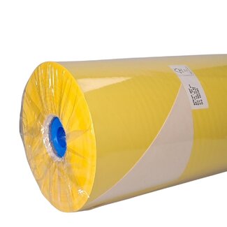 4A Papier en rouleau | Couleur: Jaune Blanc | Largeur 60 centimeter | 50 gram/m2 | Poids 12 kilo | Par rouleau