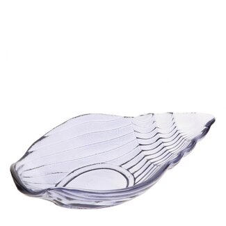 4A Coupe coquille en verre “Maritime” | Couleur: Bleu clair | Diamètre 20 centimeter | Longueur 12 centimeter | Hauteur 5 centimeter | Par 6 coquilles