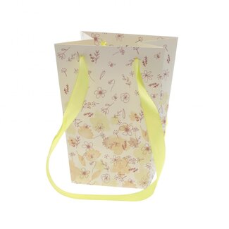 4A Tassen “Country Romance” | Kleur: Geel | Lengte 15 centimeter | Breedte 11 centimeter | Hoogte 20 centimeter | Per 10 tassen