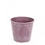 Pot à fleurs en mélamine plastique | Couleur: Violet | Diamètre 13 centimeter | Hauteur 11.5 centimeter | Par 12 pots de fleurs