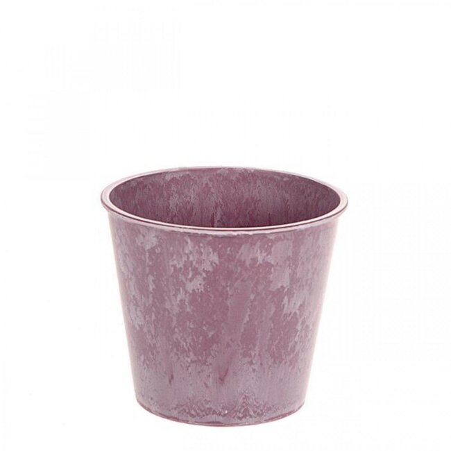 Pot à fleurs en mélamine plastique | Couleur: Violet | Diamètre 13 centimeter | Hauteur 11.5 centimeter | Par 12 pots de fleurs
