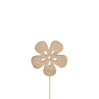 4A Bloem Bijsteker | Kleur: Lichtbruin | Diameter 7 centimeter | Lengte bijsteker ± 12 centimeter | Per 24 bijstekers