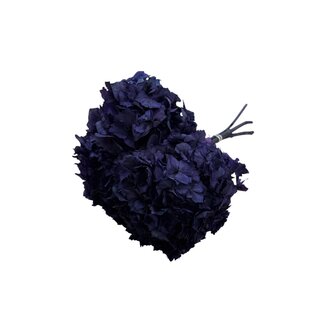 Casa Alegria Konservierte Hortensie | Farbe: Dunkelblau | Hortensie Trockenblumen | Länge ± 30 centimeter | Gewicht 50 gram | Pro Bund