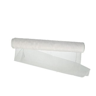 4A Textile organza | Couleur: Blanc naturel | Largeur 40 centimeter | Longueur 9 meter | Par rouleau