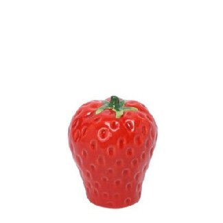 4A Dekorative Erdbeere | Farbe: Rot | Durchmesser 8 centimeter | Höhe 9 centimeter | Pro 4 Erdbeeren