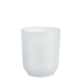 4A Kunststoff Orchideen-Blumentopf "Vibes" | Farbe: Matt Weiß | Durchmesser 13 centimeter | Höhe 15 centimeter | Pro 9 Blumentöpfe