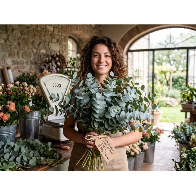 Verse Eucalyptus Cinerea uit Italië | ↕ 70cm | ⚖ 350g | Per bos