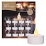 Kaars LED theelicht x12 incl.batt.