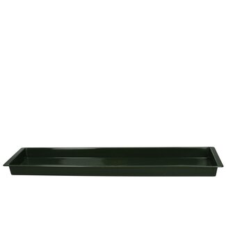 4A Kunststoff Tablett für für 3/1 Block Steckschaum | Farbe: Dunkelgrün | Länge 12.5 Zentimeter | Breite 72 Zentimeter | Höhe 3 Zentimeter | Pro 5 Tabletts