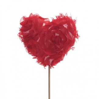 4A Heart Pick “Juliet” | Colour: Red | Length ± 50 centimetre | Diameter 9.5 centimetre | Per 25 picks