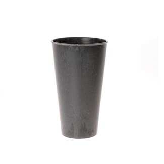 4A Kunststof Melamine Vaas | Kleur: Grijs | Diameter 19 centimeter | Hoogte 33 centimeter | Per 6 vazen