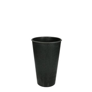 4A Kunststoff Melamin Vase | Farbe: Grau | Durchmesser 15 centimeter | Höhe 24 centimeter | Pro 8 Vasen