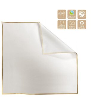4A Foil sheet “Cachotier” | Colour: Natural White | Length 70 centimeter | Width 70 centimeter | Per 100 sheets
