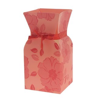 4A Straußhalter Straußvase “Vanity” | Farbe: Rot | Durchmesser 13 centimeter | Höhe 26 centimeter | Pro 10 Vasen