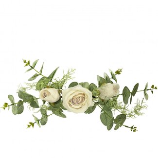 4A Arrangement Rozen Kunstbloem  | Kleur: Crèmekleurig | Lengte ± 35 centimeter | Breedte ± 9 centimeter | Per 6 arrangementen