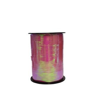 4A Iriserend Krullint | Kleur: Roze | Breedte 10 millimeter | Lengte 250 meter | Per rol