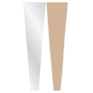 4A Hüllen für einzelne Rose | Farbe: Hellbraun | Länge 60 centimeter | Breite 14 centimeter | Öffnung 5 centimeter | 70% PCR | Pro 50 Hüllen