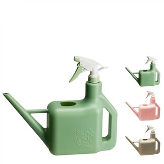 4A Plastic Watering Can and Sprayer Plant Sprayer | Kleur: Mixed Colours | Width 31 centimeter |  Lengte 9 centimeter | Height 27 centimeter | Per 12 watering cans
