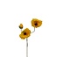 Papaver Somniferum Kunstbloem | Kleur: Geel | Lengte ± 75 centimeter | Per kunstbloem