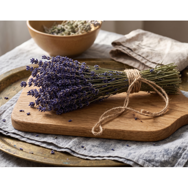 Natürlich violettblaue Lavendel Trockenblumen | Länge ± 50 cm | Gewicht ± 100 Gramm