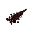 Dried Echinops XL | Colour: Bordeaux red | Globe thistle dried flowers | Length ± 65 centimetre | Weight 350 gram | Per 10 stems