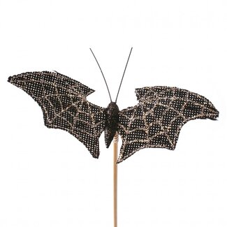 4A Tuteur d'appoint chauve-souris noir | Chauve-souris 12 centimeter | Longueur du tuteur d'appoint ± 50 centimeter | Par 25 tuteurs d'appoint