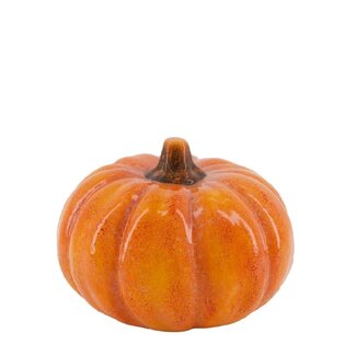 4A Décoration Citrouille Orange | Diamètre 18 centimeter | Hauteur 13.5 centimeter | Par 6 citrouilles