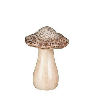 4A Bruine Decoratie Paddenstoel | Diameter 11.5 centimeter | Hoogte 16 centimeter | Per 16 paddenstoelen