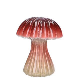 4A Rode Paddenstoel Vaas | Diameter 4 - 16 centimeter | Hoogte 20 centimeter | Per 2 vazen
