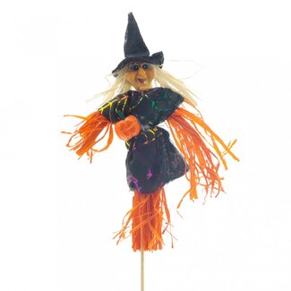 4A Couleurs mélangées Sorcière Pique | Hauteur sorcière 10 centimeter | Longueur pique ± 10 centimeter | Par 25 piques