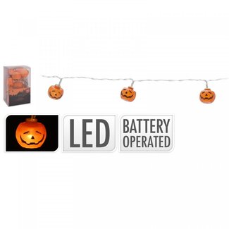 4A Orange Halloween LED Garland Pumpkin | Length 150 centimeter | 12 lights | Per roll
