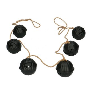 4A Black Halloween Garland | Diameter 6 centimeter | Length 90 centimeter | Per garland