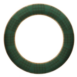 4A Green Floral Foam Basic Wreath with wooden base | Diameter 65 centimetre | Per 2 wreaths