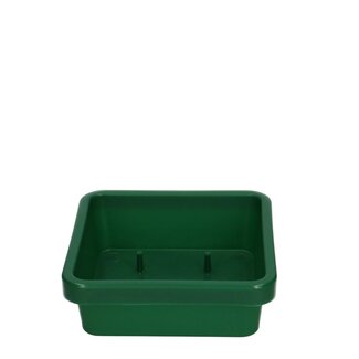 4A Green Plastic Tray | Diameter 10 centimetre | Height 3.5 centimetre | Per 12 trays
