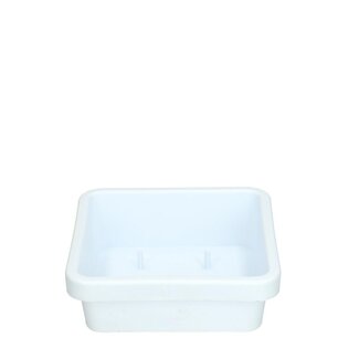 4A Kunststof Tray | Kleur: Naturel Wit | Diameter 10 centimeter | Hoogte 3.5 centimeter | Per 12 trays
