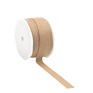 4A Sand-coloured Textured Ribbon | Width 12 millimeter | Length 20 meter | Per roll